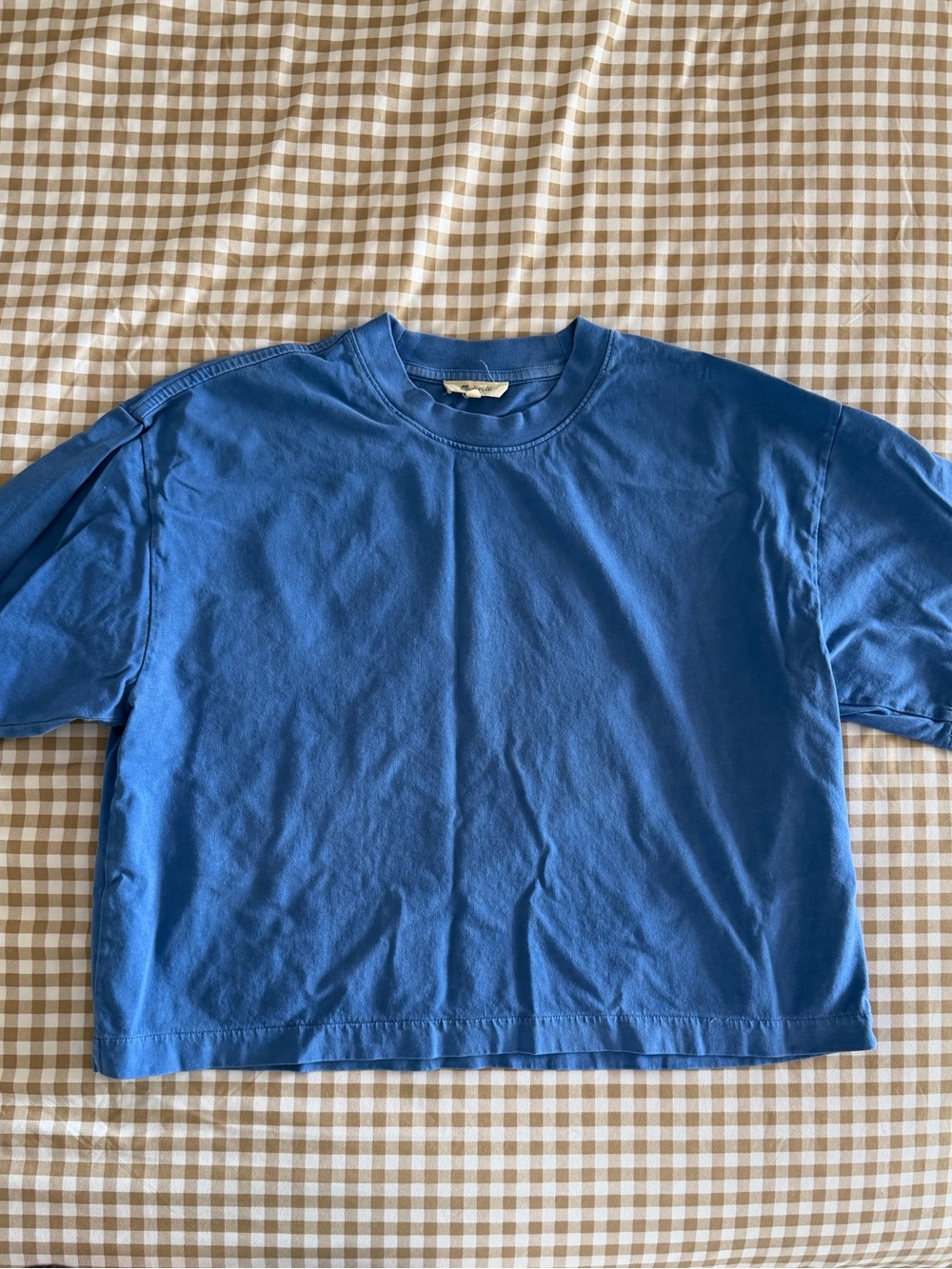 Madewell boxy crop top shirt